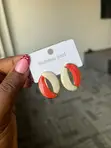 Coral Split Stainless Steel Earrings for Ladies - 2
