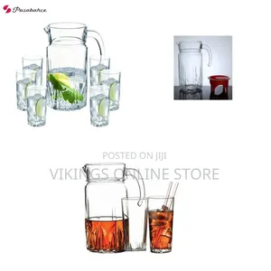 7-Piece Karat Pitcher Water Set with 6 Juice Glasses