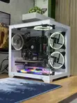 Custom Desktop Computer: AMD A8, 8GB RAM, 128GB SSD + 500GB HDD, 4GB Radeon - 3