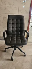 Executive Unique Design Pure Leather Office Chair - 1