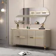 Modern Beige & Gold Buffet Sideboard (Model 90584) - 2