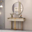 Luxury Black and Gold Entryway Console Table - 3