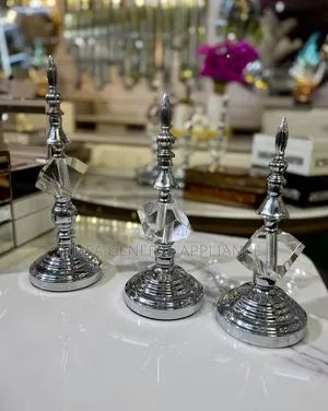 Decorative Prism and Metal Table Top Ornament