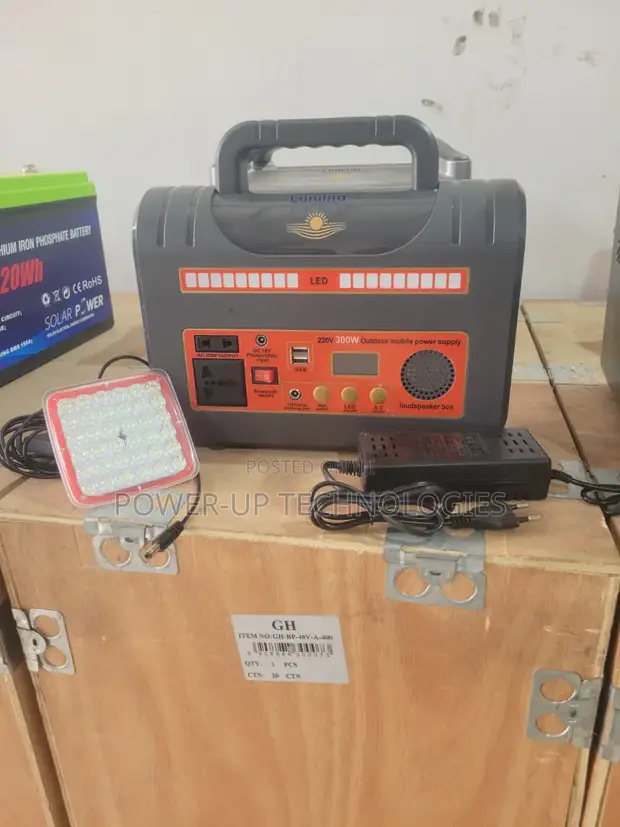 300W Power Station with USB Ports & LED Lights - 1