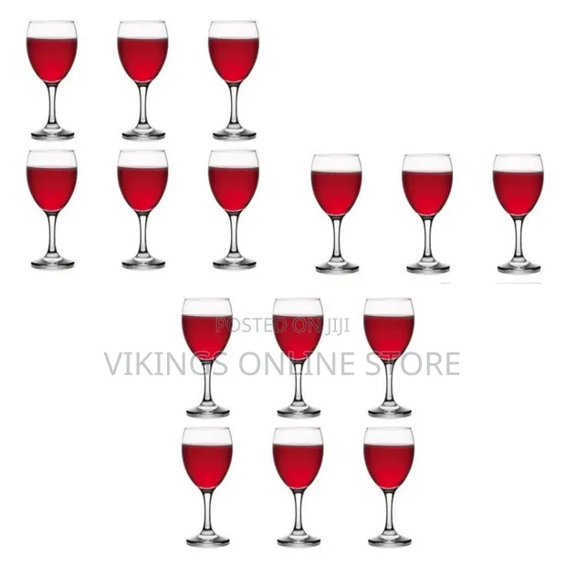6 Pieces of 300ml Juice/Wine Glasses - Clear - 1