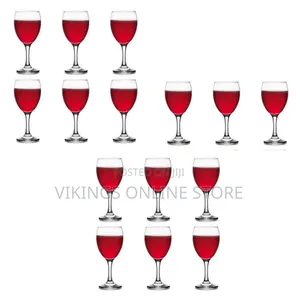 6 Pieces of 300ml Juice/Wine Glasses - Clear