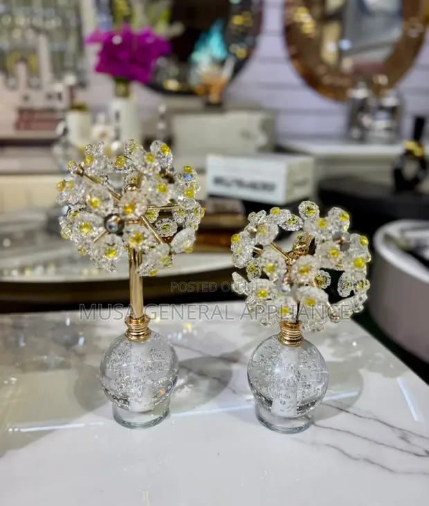 Decorative Crystal Dandelion Flower Tabletop Ornament - 1