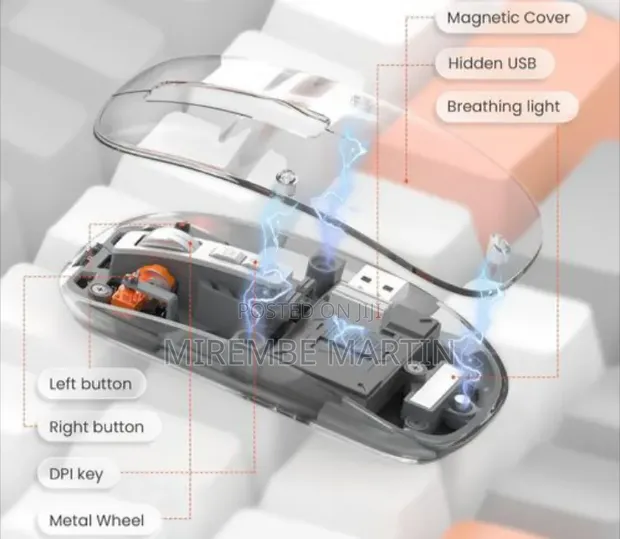 Rechargeable Wireless Gaming Mouse - Dual Mode - 1