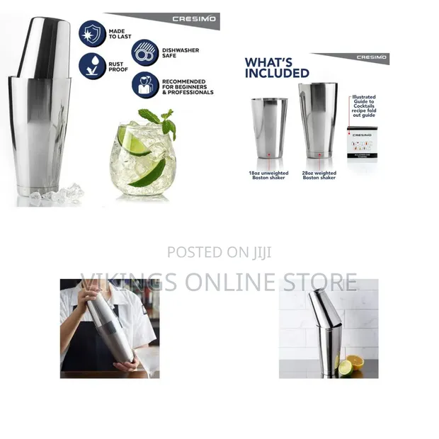 2pc Cocktail Shaker Making Set - 830mL - 1