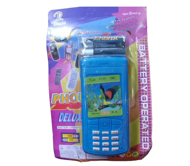 Battery Operated Button Phone Toy for Kids - 1