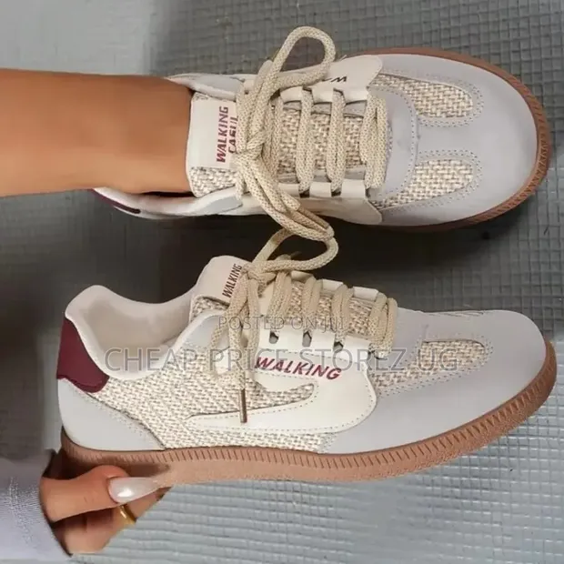 Women's Cream Sneakers - Sizes 37-42 - 1