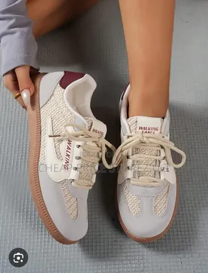 Women's Cream Sneakers - Sizes 37-42