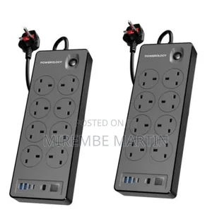 Powerology 2990W Power Strip with 8 AC, 2 USB-A, 2 USB-C PD