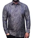 Presidential Bold Patterned Silk Men's Dress Shirts - 1