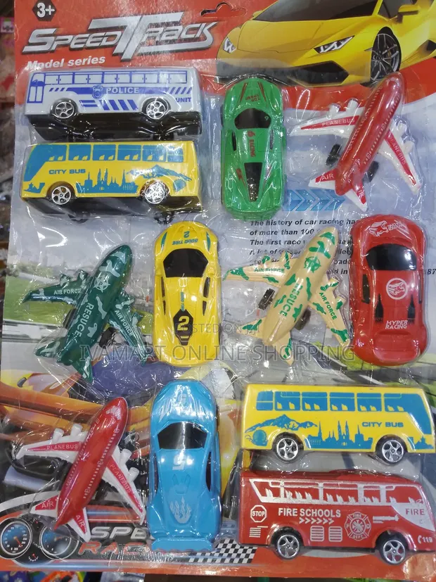 12 Pcs Vehicle Play Set Toys for Kids - 1