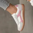 Livia Lifestyle Sneakers - White & Pink Colorblock - 1