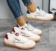Ladies Sneakers - White & Pink - 2