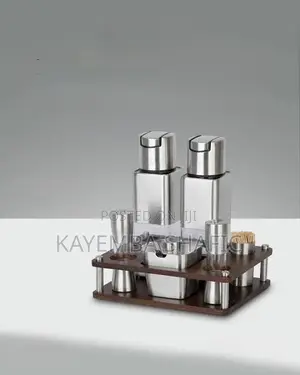 5-Piece Stainless Steel Cruet Set