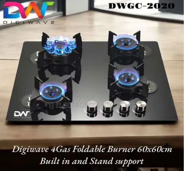 Digiwave 2020 4-Gas Burner Inbuilt Hob - 1