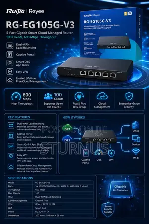 Reyee RG-EG105G-V3 Cloud Managed Router