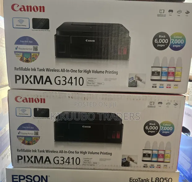 Canon PIXMA G3410 Refillable Wireless Ink Tank Printer - 1