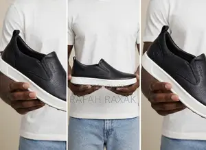 Original Ecco Smart Casual Leather Slip-On Shoes