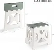 Non-Slip Folding Step Stool with Handle - 1