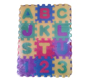 Interlocking Mini Eva Puzzles - Alphabet & Numbers