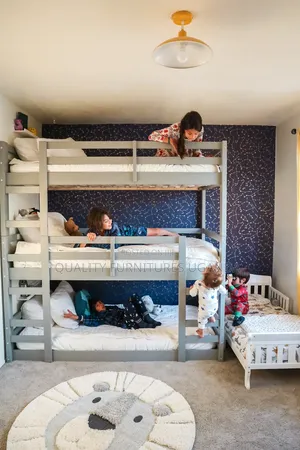 3x6 Triple Gray Wooden Decker Bed