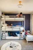 3x6 Triple Gray Wooden Decker Bed - 1