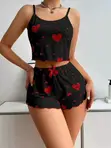 2pc Women's Nightwear - Black - 1