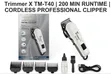 Trimmer X TM-T40 Professional Cordless Hair Clipper - 4