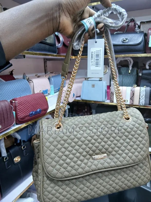 Chrisrosy Shoulder Bag with Gold-Tone Chain Straps - 1