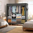 4-Column Portable Closet Wardrobe - 1