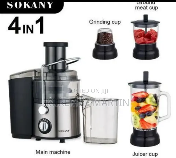 Sokany Versatile 4-in-1 Juicer and Food Processor - 1