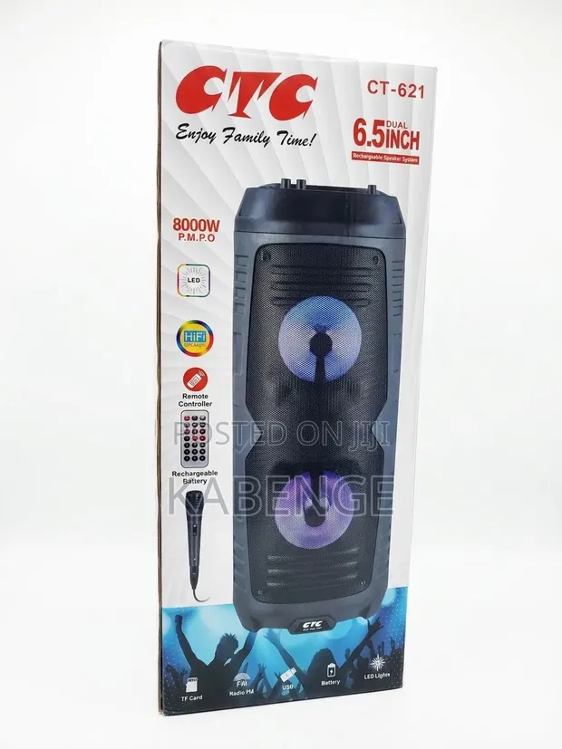 CTC Dual 6.5" Rechargeable Party Speaker System (CT-621) - 1