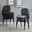 Executive Stackable Office Chair - Black - 2