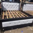5x6 Leather Bed with Buttons - 2