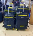 4-Piece Canvas Suitcase Set with Spinner Wheels - 2