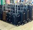 4-Piece Canvas Suitcase Set with Spinner Wheels - 4