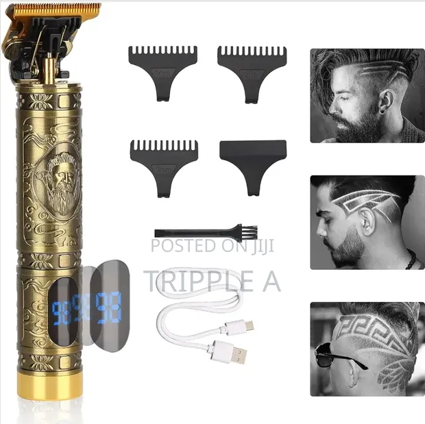 Metal Zero Pitch Professional Hair Clipper - 1