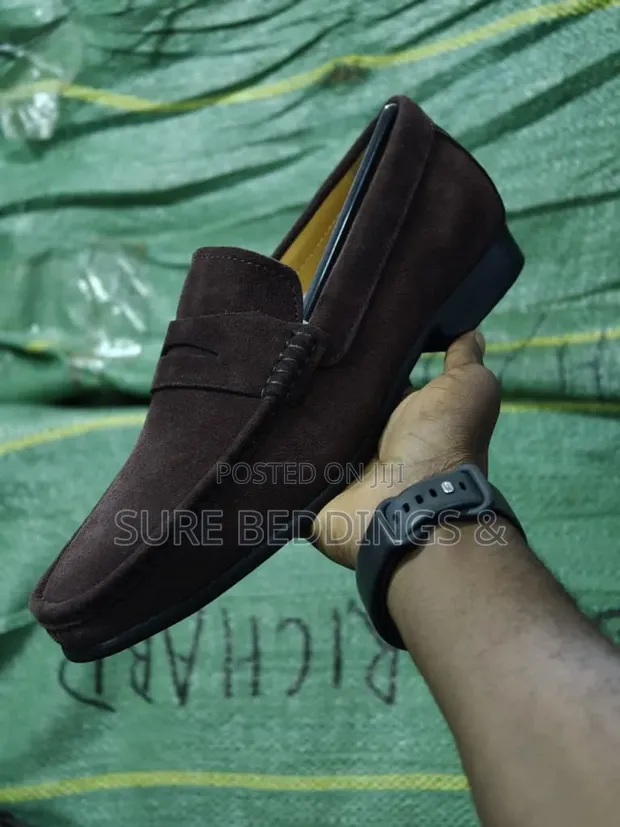 Genuine Suede Loafer Shoes - 1