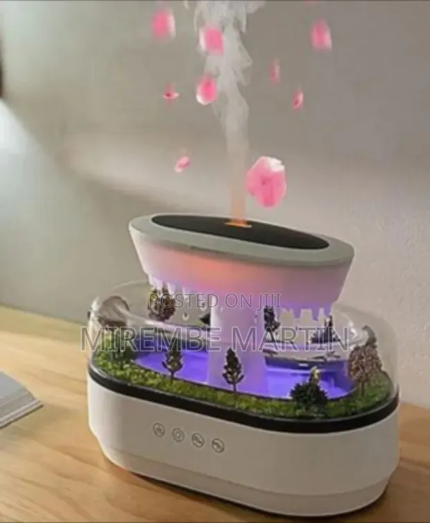 Rain Cloud Humidifier with Night Light & White Noise - 1