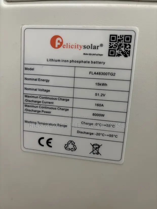 Felicitysolar 15kWh 48V Lithium Battery - 1
