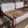 5x6 Dark Brown Bed Frame - 1