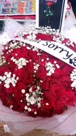 I'm Sorry Bouquet with Flowers, Wine & Chocolate - 1