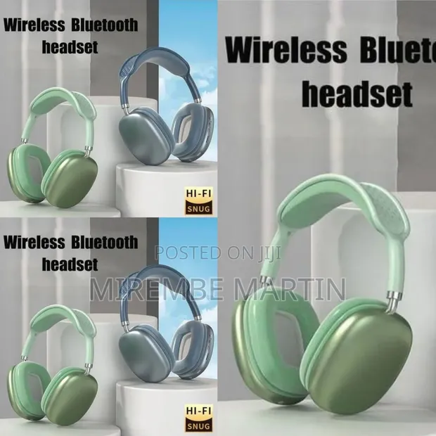 Sleek Wireless Over-Ear Headphones with Mesh Headband - 1