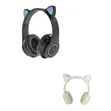Green Lion GK-400 Kids Wireless Headphones with LED Cat Ears - 2