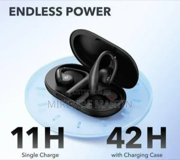 Premium Open-Ear Wireless Sport Earbuds With Charging Case - 1