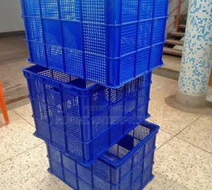 Large Blue Plastic Crate